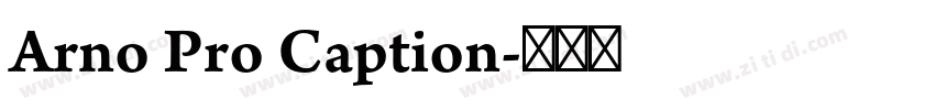 Arno Pro Caption字体转换